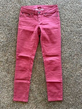 Prana Women's Red Organic Cotton Skinny Jeans